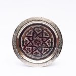 The Handcrafted Silver Decorative Plate at BazzarMoroccan.com