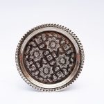 Enchanted Essence: Handcrafted Moroccan Silver-Like Decorative Plate