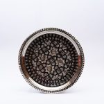 Enchanted Moroccan Elegance: Handcrafted Silver-Like Plate