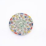 Moroccan Mosaic: Artisanal Ceramic Plate from Safi & Salé