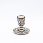 Handcrafted Moroccan Ceramic Jewish Cup of Timeless Charm