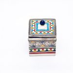 Exquisite Moroccan Ceramic Container of Timeless Craftsmanship