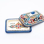 Artisanal Moroccan Ceramic Container of Timeless Grace