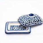 Exquisite Moroccan Ceramic Container of Tradition and Grace