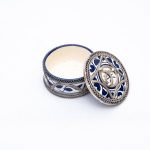 Bazzar Moroccan's Artisanal Hand-Painted Ceramic Container