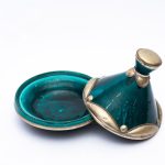 Moroccan Elegance in Miniature: Bazzar Moroccan's Hand-Painted Ceramic Tajine