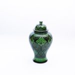 Ceramic Chronicles: Bazzar Moroccan's Engraved Jar of Heritage and Elegance