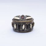 Bazzar Moroccan's Artisanal Metal Treasure Container