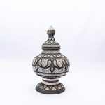 Treasured Keepsakes: Traditional Moroccan Wooden Container with Artisanal Engravings