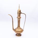 Moroccan Majesty: Hand-Engraved Brass Tea and Elixir Pot