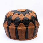 Moroccan Elegance: The Finest Artisan Leather Pouf Ottoman from Bazzar Moroccan