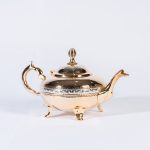 Golden Elegance: Discover the Artistry of Our Handcrafted Moroccan Teapot
