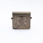 Cultural Tapestry: Moroccan Traditional Metal Carrying Bag