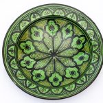 Amazigh Artistry: Handcrafted Moroccan Ceramic Art Plate