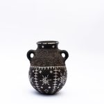 Artistic Moroccan Elegance: Handcrafted Ceramic Jar for Home and Office Decor