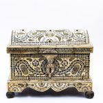 Elegant Moroccan Engraved Wooden Keepsake Box