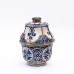 Moroccan Artistry: Handcrafted Ceramic Jar for Home and Office Decor