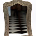 Moroccan Elegance Brass Mirror Frame