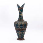 Moroccan Heritage: Handcrafted Ceramic Jar for Home and Office Decor