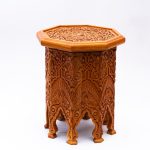 Moroccan Artistry: Handcrafted Wooden Side Table