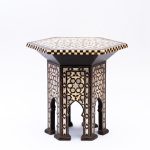 Moorish Splendor: Handcrafted Moroccan Wooden Side Table