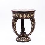 Moroccan Artistry: Handcrafted Wooden Side Table