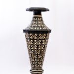 Moroccan Elegance: Handcrafted Ceramic Jar for Home and Office Decor