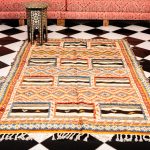 Moroccan Mosaic: Artisanal Wool Rug from the Atlas Mountains