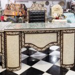 Luxurious Moroccan Artisanal Desk with Presidential Chair
