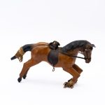 Moroccan Artisanal Wooden Horse - A Masterpiece of Decorative Craftsmanship